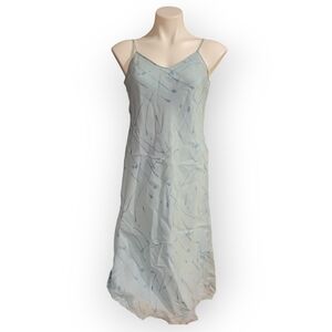 Banana Republic Y2K Womens Size 6 Blue Silk Dress